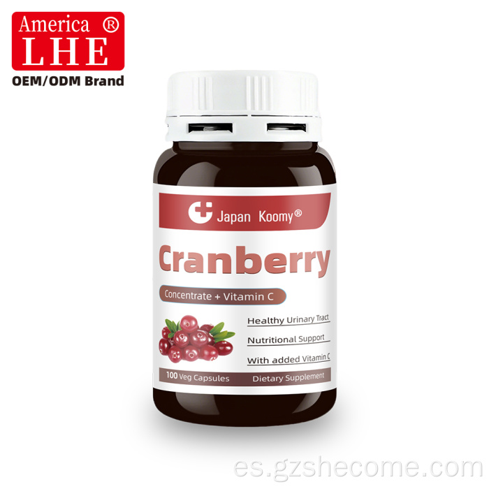 Shecome Cranberry Capsules Apoyo a la salud del tracto urinario